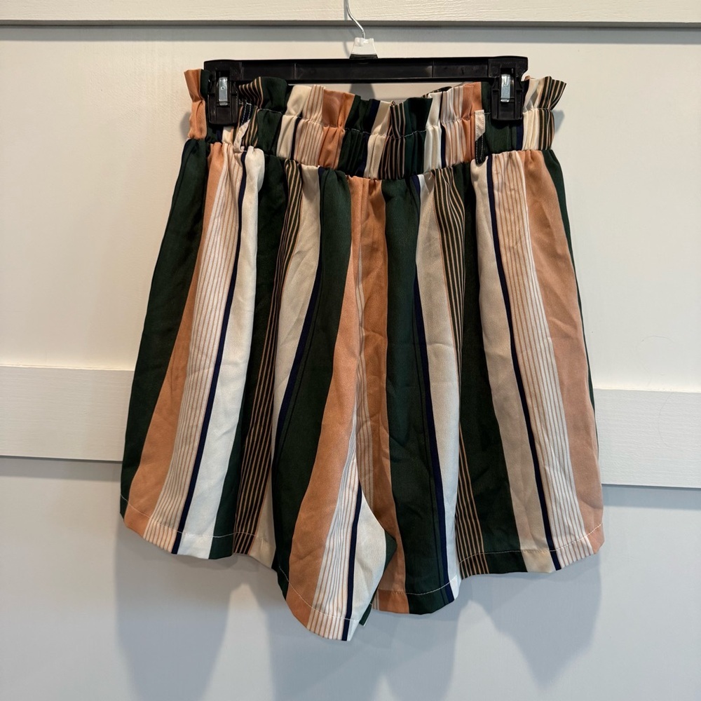 SHEIN Multicolor 2XL Striped Shorts - Picture 5 of 7
